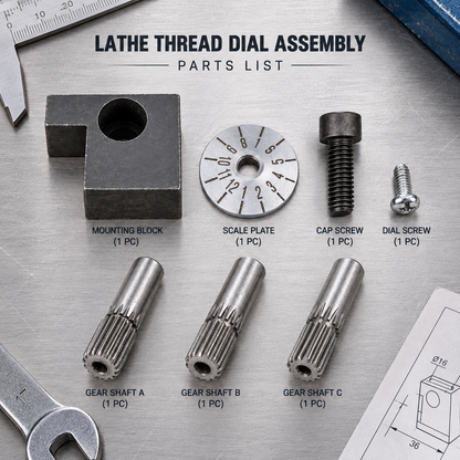 Metric Thread Dial Indicator for CJ0618 Grizzly G0765 Mini Lathe Threading Accessory