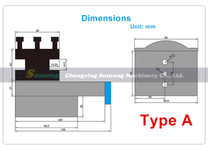 208A Compound Rest Tool Holder Assembly for WM210V BHC210 HS210 JY210V CTC210 Lathes