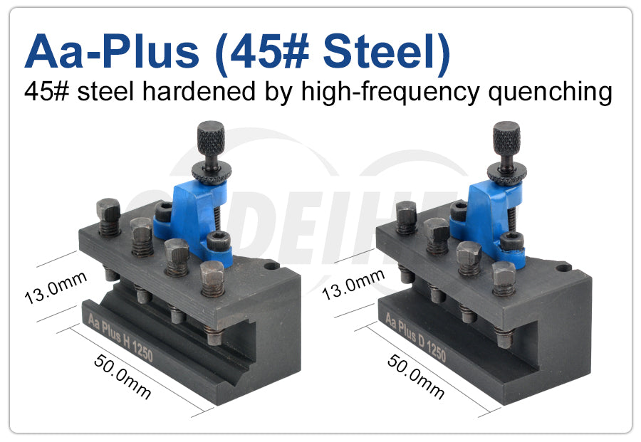 Aa Pro Plus MAX Type European Quick Change Tool Holder Set for 12x12mm 16x16mm Lathe Tools 120-220mm Swing