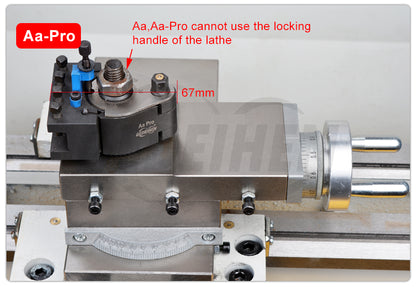 Aa Pro Plus MAX Type European Quick Change Tool Holder Set for 12x12mm 16x16mm Lathe Tools 120-220mm Swing