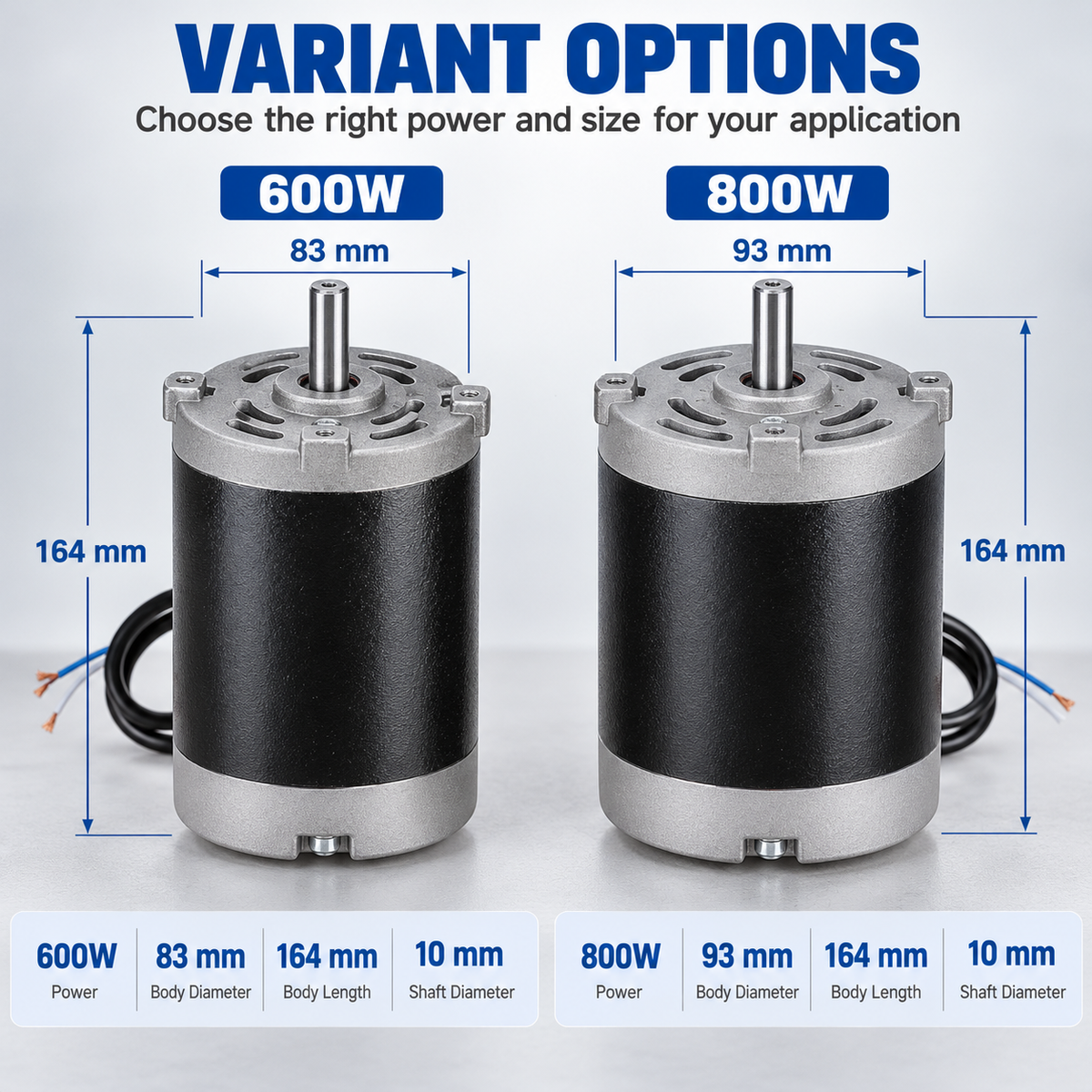 600W/800W 220V DC Brushed Motor for WM180V WM210V BHC210 HS210 JY210V CTC210 Mini Lathe