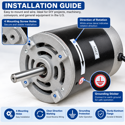 600W/800W 220V DC Brushed Motor for WM180V WM210V BHC210 HS210 JY210V CTC210 Mini Lathe