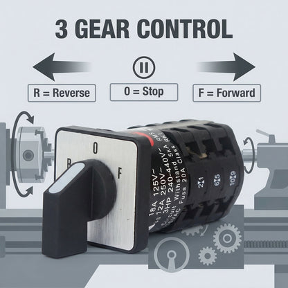 C3-181 ZH-A Changeover Switch for SIEG C1 C3 Grizzly G0765 JET BD-7 Replacement Part
