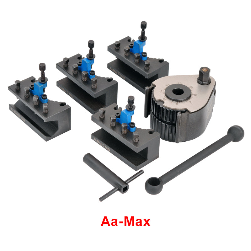 Aa Pro Plus MAX Type European Quick Change Tool Holder Set for 12x12mm 16x16mm Lathe Tools 120-220mm Swing