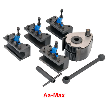 Aa Pro Plus MAX Type European Quick Change Tool Holder Set for 12x12mm 16x16mm Lathe Tools 120-220mm Swing