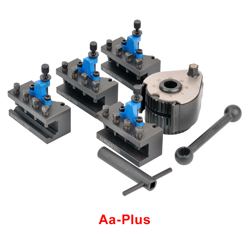 Aa Pro Plus MAX Type European Quick Change Tool Holder Set for 12x12mm 16x16mm Lathe Tools 120-220mm Swing
