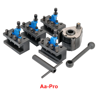 Aa Pro Plus MAX Type European Quick Change Tool Holder Set for 12x12mm 16x16mm Lathe Tools 120-220mm Swing