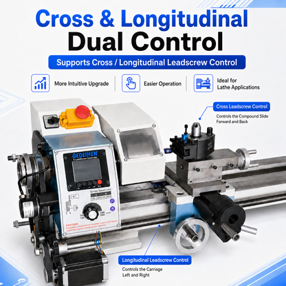 Dual Leadscrew Electronic Change Gear Conversion Kit for WM210V BHC210 HS210 JY210V CTC210 Lathes