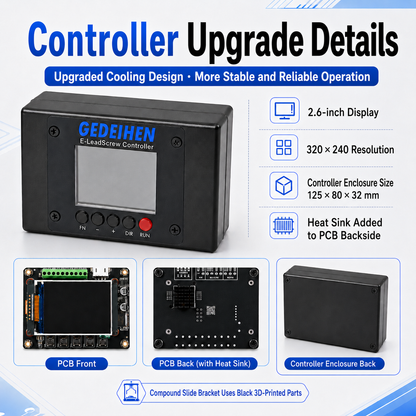 Dual Leadscrew Electronic Change Gear Conversion Kit for WM210V BHC210 HS210 JY210V CTC210 Lathes