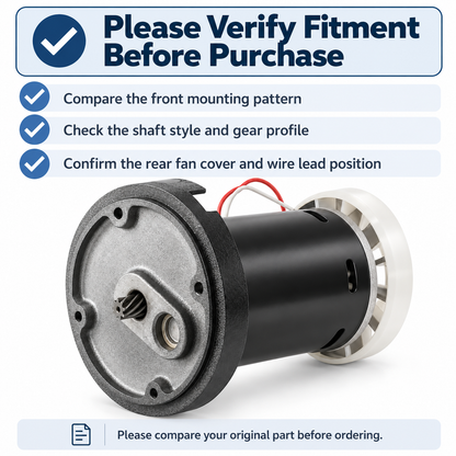 GFW4013-008 400W DC Brushed Motor for BOYE 5-Inch Metal-Cutting Band Saw Replacement Part