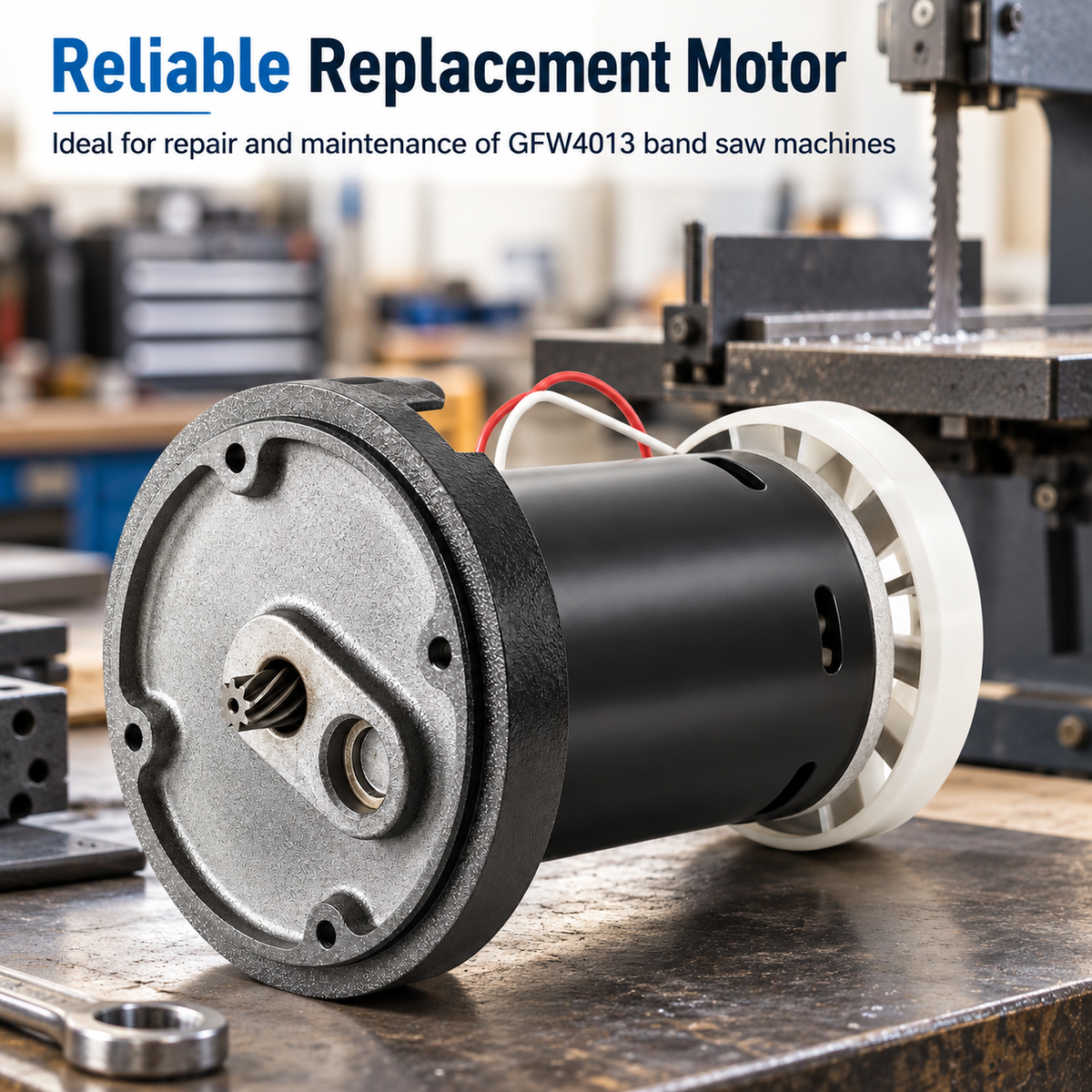 GFW4013-008 400W DC Brushed Motor for BOYE 5-Inch Metal-Cutting Band Saw Replacement Part