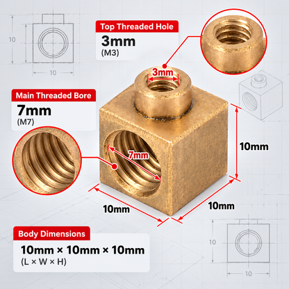 C0-093 Saddle Feed Nut for SIEG C0 JET BD-3 Grizzly G0745 Lathe Replacement Part
